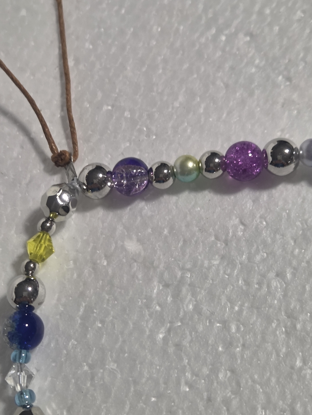 Handmade Multicolor Beaded Cell Phone Strap - Picture 7 of 11